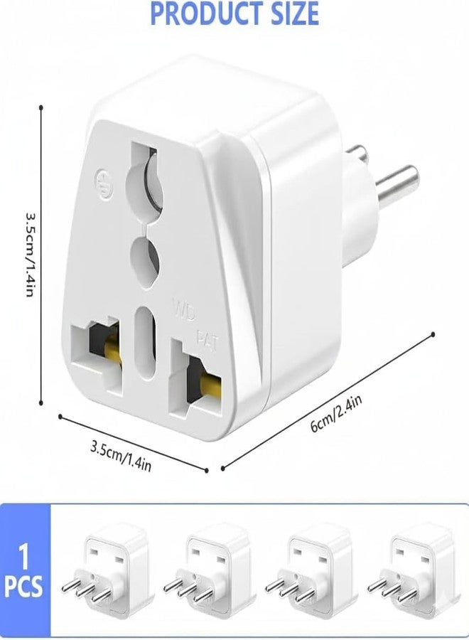 rts India to Italy Plug Adapter Italy Plug Adapter Travel Adaptor Universal Travel Adapter Plug Type L Italian Converter Power Adapter for Chile/Rome/Ethiopia/Libya/Syria/Tunisia/Uruguay - Image 2